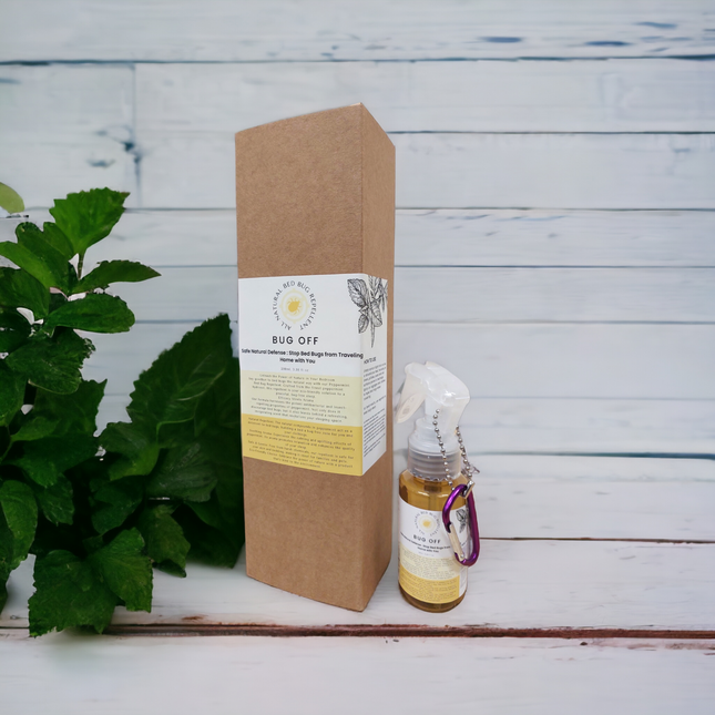 BUG OFF - All natural beg bug repellent with peppermint extract, travel edition Pico X
