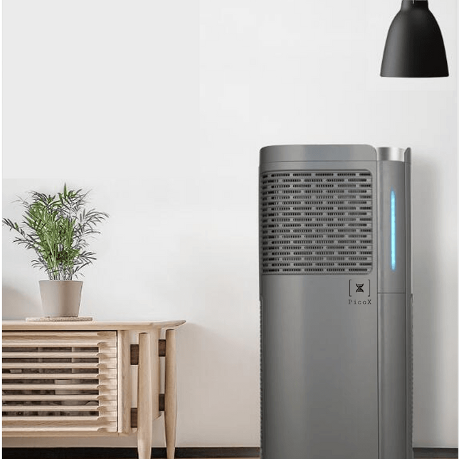 PXV03 - Smart Industrial Air Purifier For Large Space. Antimicrobial Silver Ion + Medical Grade HEPA 13 +UV Pico X